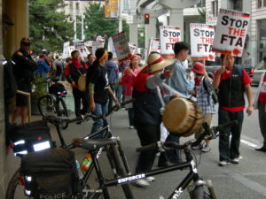 2006 Protest Against Free Trade with South Korea in Seattle