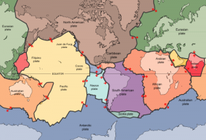 Tectonic Plates and their Fault Lines