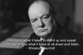 Churchill and Courage